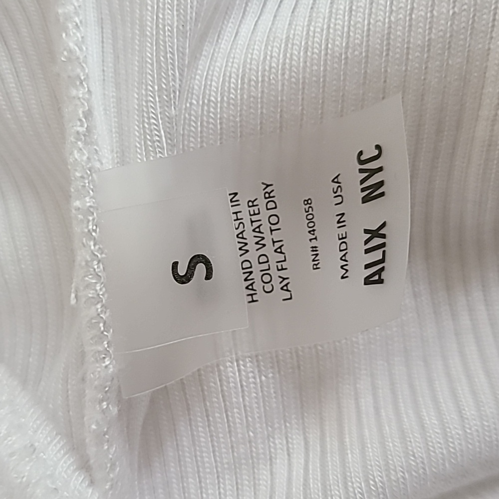 ALIX NYC Horatio Thong Bodysuit in White | REVOLVE Size Small - Picture 6 of 7